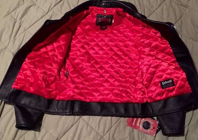 Schott NYC Leather Motorcycle Jacket - Made In USA